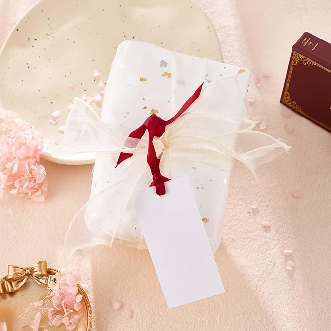 60pcs Name Cards for Table Setting,1.77x 3.74inces Place Cards, Wedding Place Cards.Wedding Name Tags.Present Tags with String Attached.and Reserved Signs for Wedding Seating.(Wine Red)