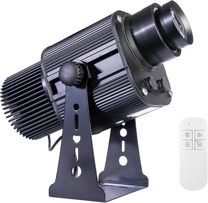 100W LED Logo GOBO Projector Including Free Custom GOBO to Projector Image for Warning Sign Hotel Car Wash Company Store Outdoor Use