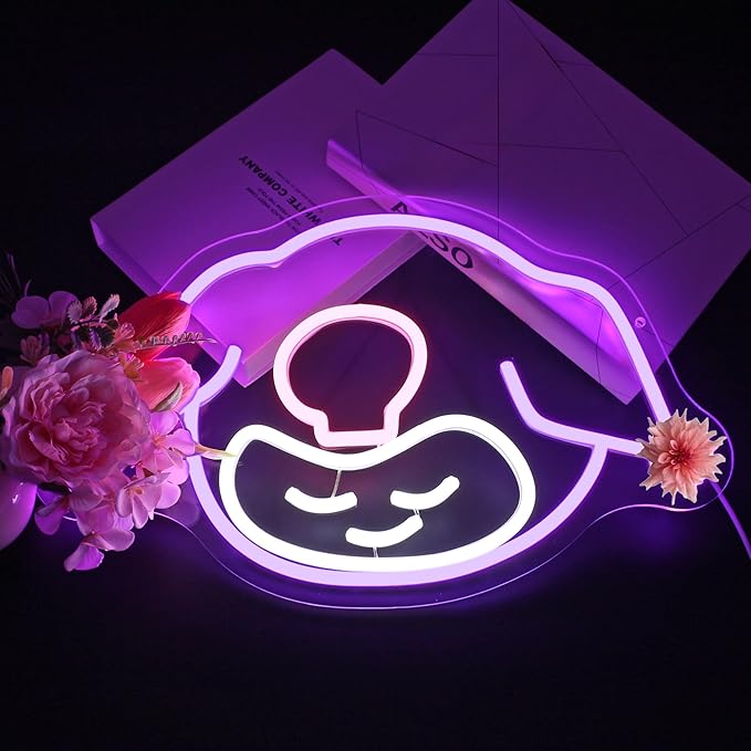 Neon Sign, Neon Signs for Wall Decor Cute Funny LED Signs for Man Cave Game Room Kids Home Decor Bar Beer Sign - USB Powered