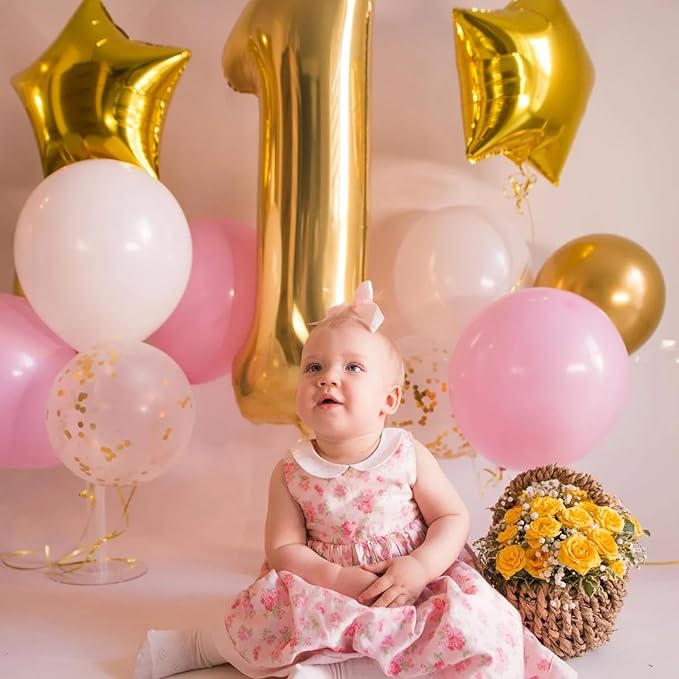 110pcs Pink Balloons 12 Inch Pink Latex Balloon Garland Arch Kit for Birthday Baby Shower Anniversary Graduation Wedding Party Decorations