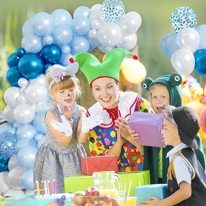 Paready Blue Shades Balloons Garland Arch Kit 115Pcs for Boys Girls Birthday Graduation Wedding Bridal Shower Baby Shower Party Decorations