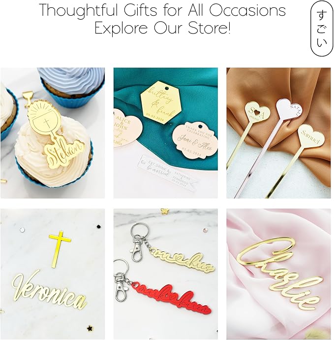 Personalized First Communion Cake Name & Cross | Custom Cake Name Sign | Personalized Christening Cake Topper Baptism Cake Decor | Christening Cake Topper | Personalized Christening Cake Name