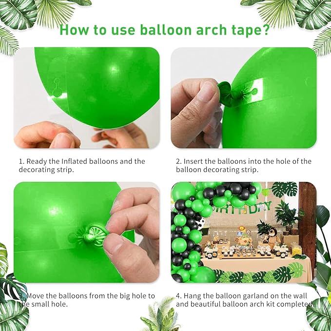 Green and Black Balloon Garland Arch Kit, Matte Black Light Lime Green Latex Balloons Video Game Balloon Arch & Garland for Boys Men Gamer Jungle Football Theme Birthday Baby Shower Party Decorations