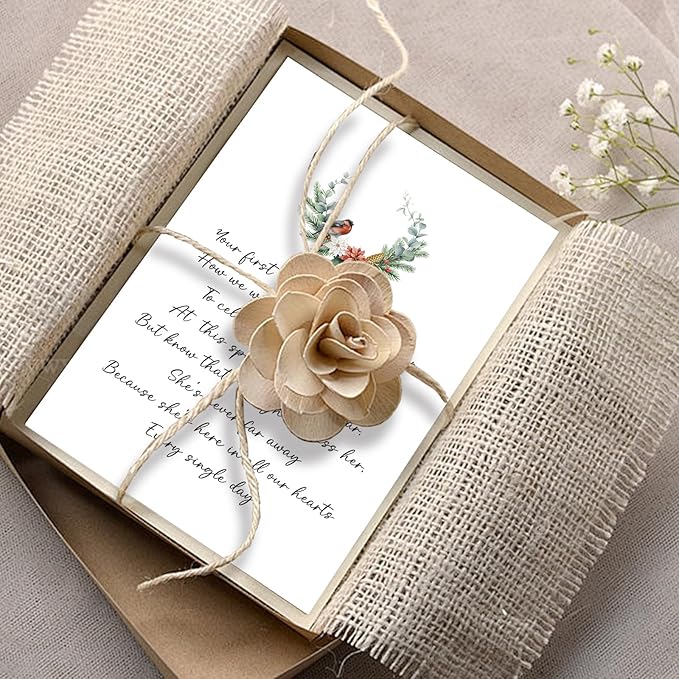 Christmas Holiday Sympathy Card, Lost Loved One Holiday Card, First Christmas Without Her, Xmas Gift for Someone Who Has Lost a Loved One