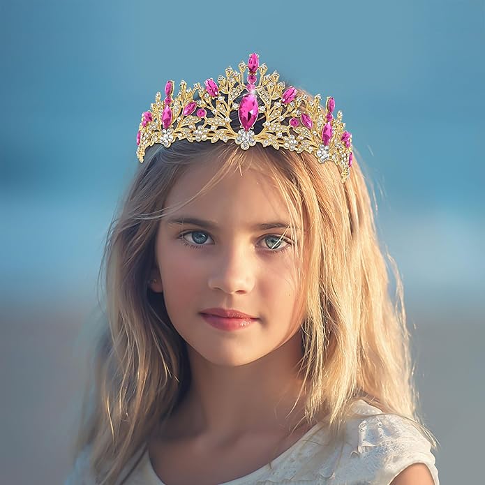 TAROSE Crowns for Women and Girls, Queen Crystal Gold Silver Tiaras with White Rhinestone and Combs, Goddess Crown for Wedding Bride Birthday Princess Bridal Shower Hair Accessories for Women