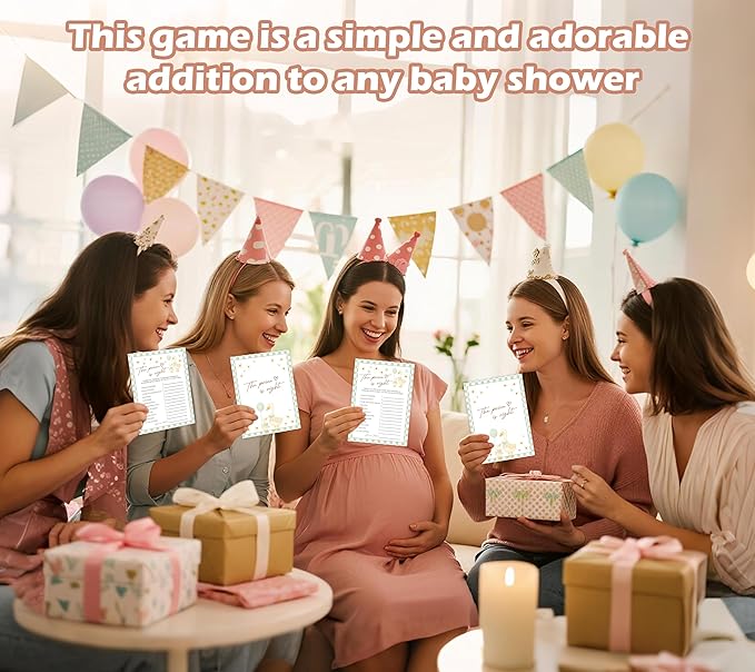 Goose Baby Shower Games, Sage Green Little Goose The Price is Right Game for 30 Guests with Game Cards, Gender Reveal, Baby Shower Supplies & Decorations (DV15)