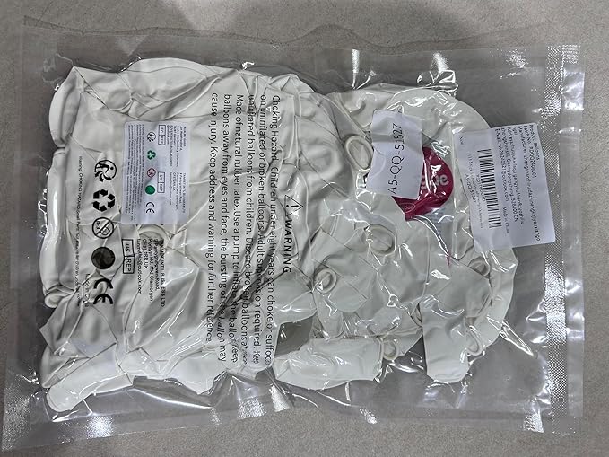 White Balloons 113Pcs Arch Garland Kit 5/10/12/18Inch Matte White Helium Party Balloons Latex for Birthday Engagement Decorations