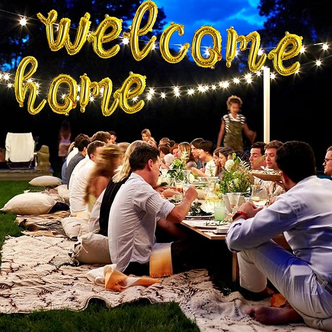 TONIFUL 52 Pcs 16 Inch Gold Cursive Letter A-Z Balloons,Cursive Custom Phrase Foil Alphabet DIY Personalized Phrase Banner for Birthday Anniversary Celebration Graduation Party Supplies Decor