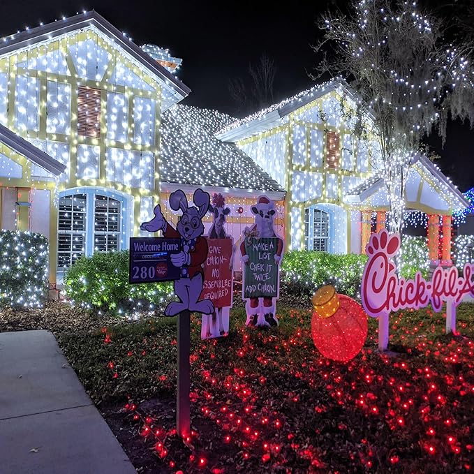 1000 LED Christmas Lights Outdoor - 328FT Christmas String Lights 8 Modes Clear Wire Waterproof Plug in Twinkle Fairy String Lights for Indoor Outdoor Home Party Garden Decoration, Cool White