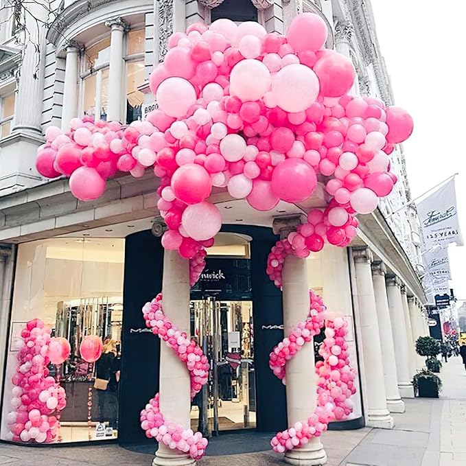 PartyWoo Pearl Pink Balloons 50 pcs 12 Inch Light Pastel Baby Pink Latex Helium Balloons for Wedding Baby Shower Gender Reveal Bachelorette Bridal Shower Princess Birthday Party Decorations Pink-Z58