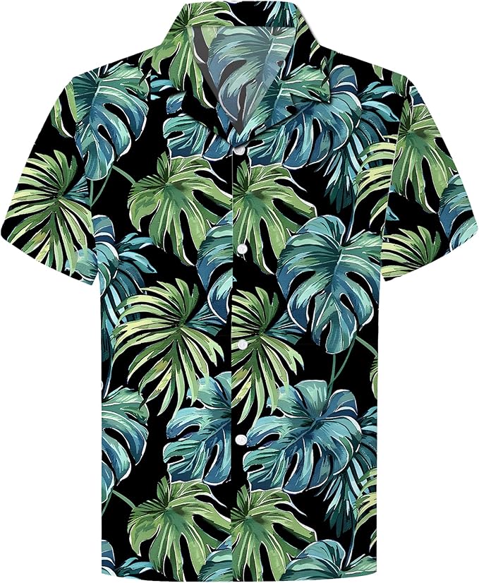 Cromoncent Matching Hawaiian Outfits for Family, Dad and Son Matching Luau Beach Tropical Shirts Mommy Daughter Tropical Sets