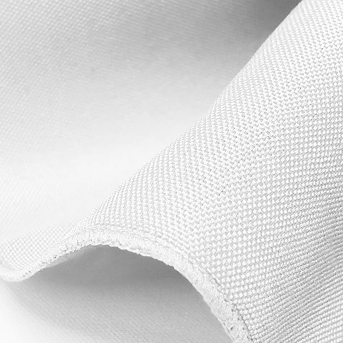 TableLinensforLess 17x17 Inch Polyester Cloth Napkins, Set of 6 (White)