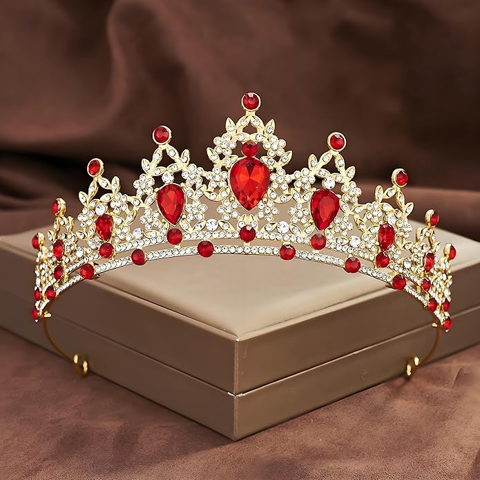 Crown Tiara for Women Queen Crown Rhinestone Wedding Crowns Birthday Tiara Women's Hair Accessories Costume Party Halloween Decor Prom Gifts