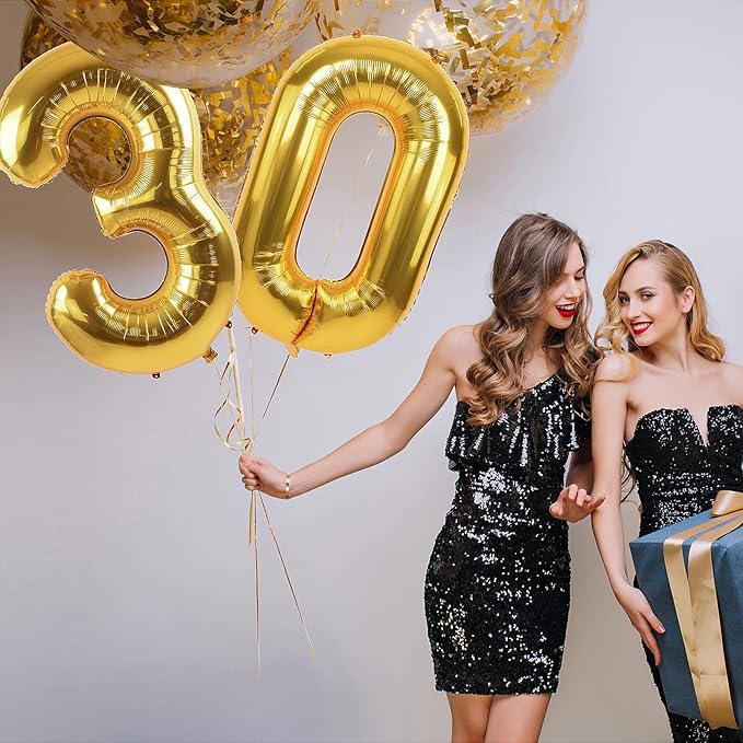 Smlpuame 40 inch Number Balloon 0-9 Red Large Number 13 Balloons,Digital Balloons for Birthday Party Celebration Decorations Supplies, Helium Foil Number Balloons for Wedding Anniversary
