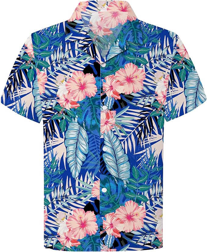 Cromoncent Matching Hawaiian Outfits for Family, Dad and Son Matching Luau Beach Tropical Shirts Mommy Daughter Tropical Sets