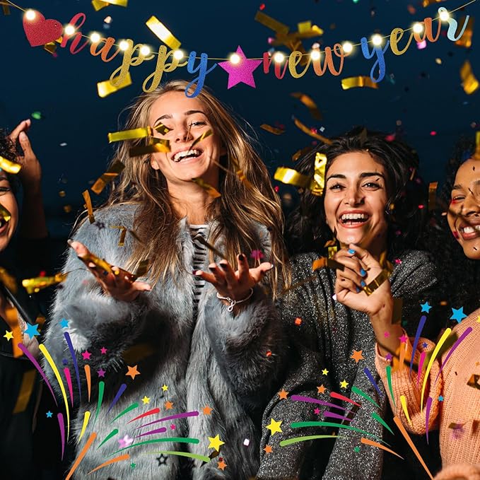 TaoBary 167 Pcs DIY Banner Kit Happy Birthday Glitter Banner Customizable Glitter Make Your Own Kit 162 Letters Symbols and Numbers 3 Rope for Birthday Halloween Wedding Christmas(Multi Color)