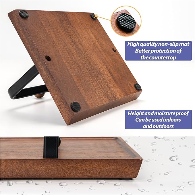 Stylish Wooden Napkin Holder with Weighted Arm – Perfect for Paper Napkins, Cocktail Napkins – Elegant Design for Kitchen, Dining Table, Café, and Bar