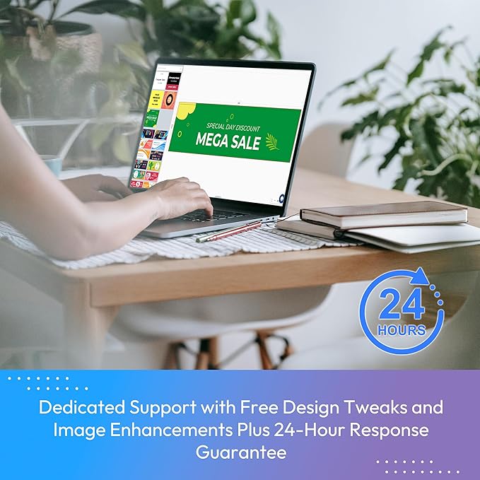 Custom Vinyl Banner Personalized HD Printing for Indoor/Outdoor - Perfect for Business Events, Graduation, Birthdays, and Parties - 1 or 2-sided Print, Grommets/Pole Pockets, Reinforced Edge - 2x2ft