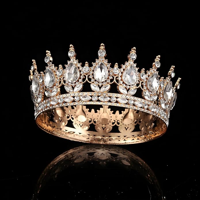 Crown Tiara for Women Queen Crown Rhinestone Wedding Crowns Birthday Tiara Women's Hair Accessories Costume Party Halloween Decor Prom Gifts