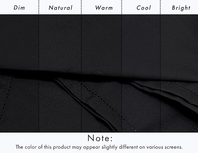 Ruvanti Cloth Napkins - 100% Cotton Dinner Napkins, Hem Stitched Corners, 18x18 Inch, 12 Pack - Soft, Absorbent, Durable, Reusable, Wrinkle Resistant for Formal Dining & Everyday Use - Black Beauty
