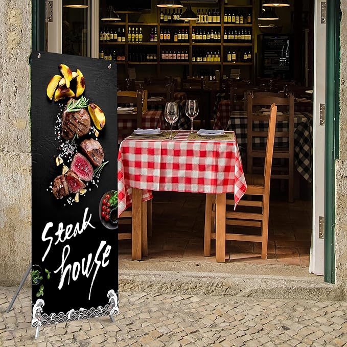 Custom Banner with X Stand for Business, 31.5" X 70.86" Banners and Signs customize with Carrying Bag, Outdoor and Indoor Display, Advertising, Portable Retractable Banner for Exhibitions & Events