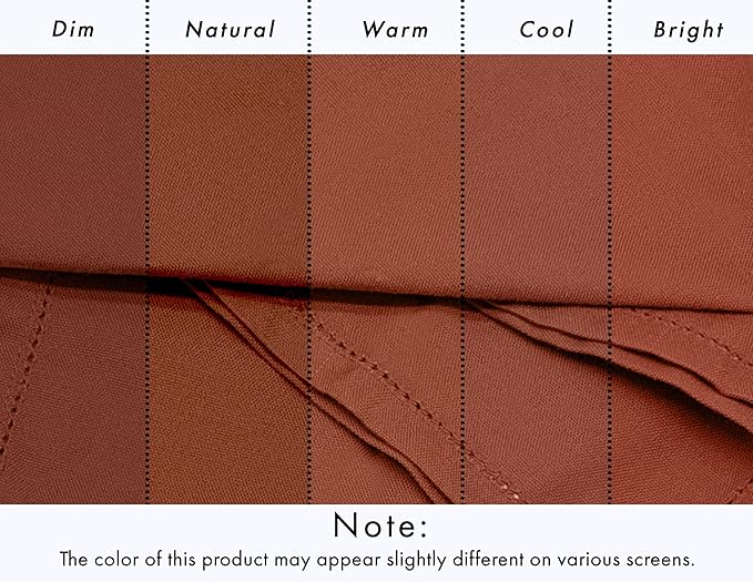 Ruvanti Cloth Napkins - 100% Cotton Dinner Napkins, Hem Stitched Corners, 18x18 Inch, 12 Pack - Soft, Absorbent, Durable, Reusable, Wrinkle Resistant for Formal Dining & Everyday Use - Rust