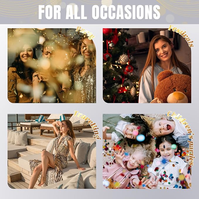 Glitter Freckles - Metallic Silver Glitter Freckles Face Tattoo, 6PCS Makeup Patches, 6 Styles Fake Freckles, Glow Up Party Makeup Accessory Face Jewels for Women, Waterproof Face Glitter for Kids