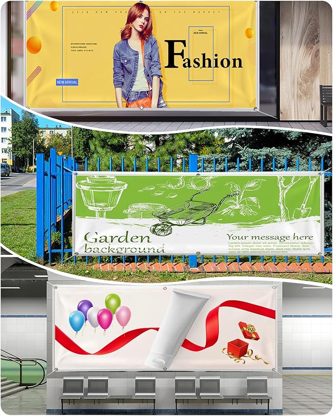 Custom Vinyl Banners and Signs Customize for Business Outdoor, Personalized Banner Customize with Text Logo for Parties Graduation, Customized Banner Decoration for Birthday Wedding Event 7'x10'