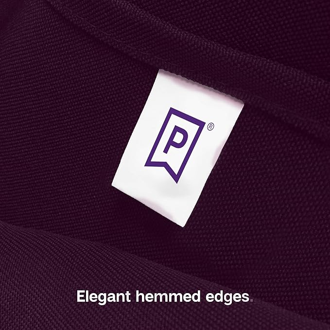Gee Di Moda Fitted Tablecloth - 72 x 30 Inch Eggplant Fitted Table Cloth for 6 Foot Rectangle Table - Heavy Duty Washable Fabric - for 6 Ft Buffet Table Holiday Party Dinner Wedding & Trade Show