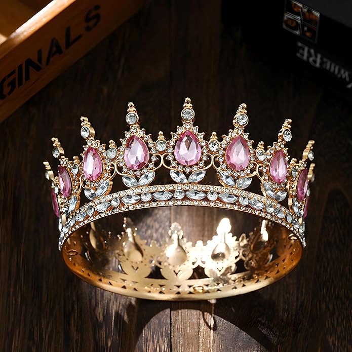Crown Tiara for Women Queen Crown Rhinestone Wedding Crowns Birthday Tiara Women's Hair Accessories Costume Party Halloween Decor Prom Gifts