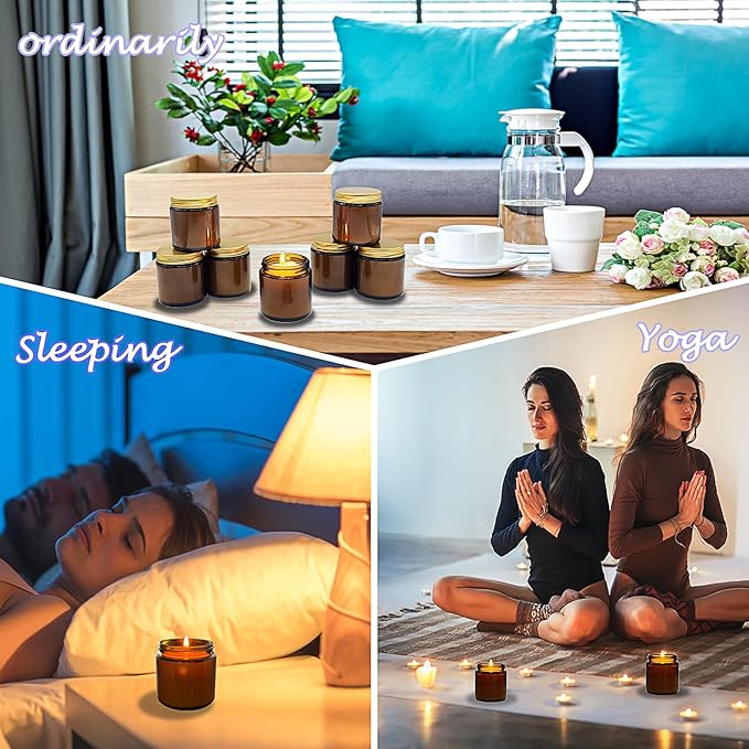 24 Pcs 4 Oz Mini Soy Candles,Mahogany & Teakwood Scented Candles Set,Bulk Aromatherapy Candle,Suitable as Gifts or Souvenirs for Occasions Such as Birthdays and Weddings.