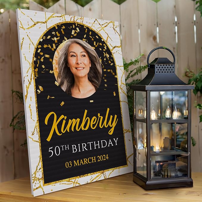 18"x24" Custom Welcome Sign for Party, Personalized Welcome Sign for Birthday Party, Custom Sign in Acrylic, Foam Board, or Coroplast Welcome Signs B (Design H)