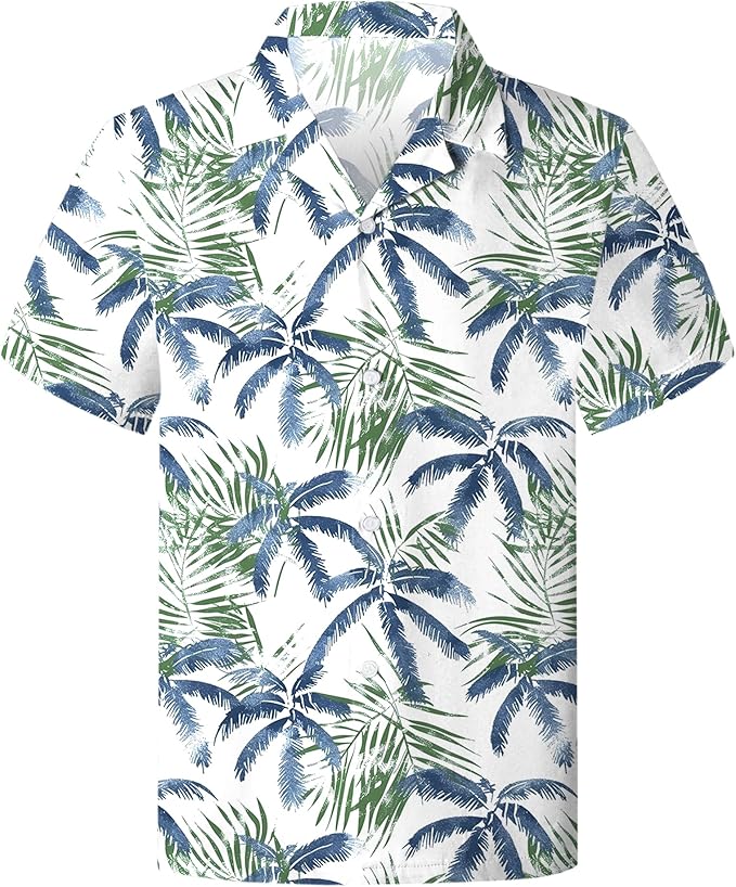 Cromoncent Matching Hawaiian Outfits for Family, Dad and Son Matching Luau Beach Tropical Shirts Mommy Daughter Tropical Sets