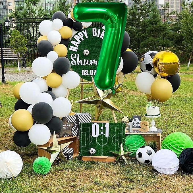 Green Number Balloons, 40 Inch Dark Green Balloon 4.4 Helium Balloon 4th Birthday for 4 Years Birthday Party Wedding Anniversary Decoration Children Girls Boys
