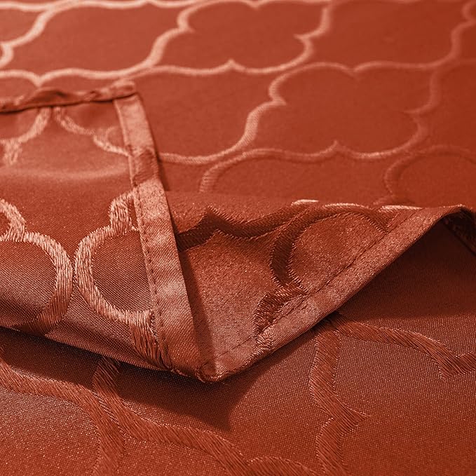 SASTYBALE Jacquard Cloth Napkins 20 x 20 Inch Flower Pattern 4 Pieces Washable Comfortable for Thanksgiving Family Dinners Weddings Parties and Banquets(Square, 20 inch x 20 inch, Brick Red)