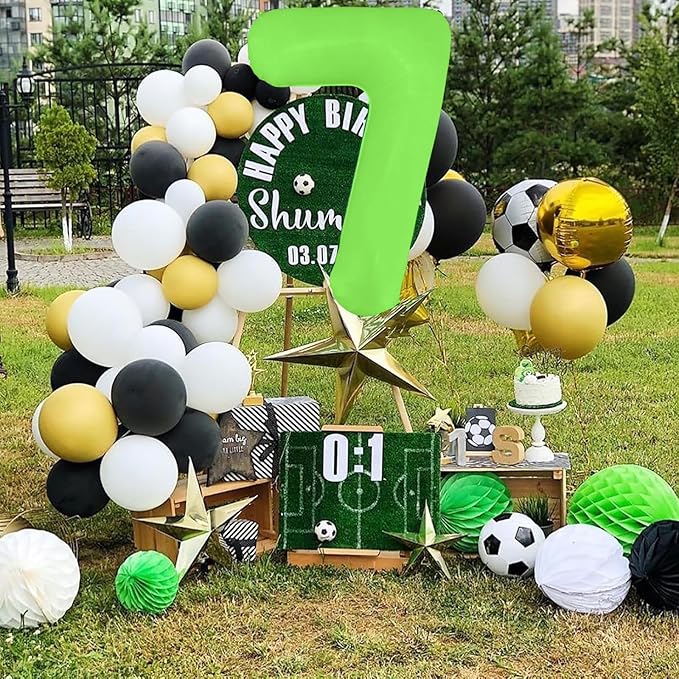 Fluorescent Green Number Balloon 40 inch Giant Foil Helium Balloons Green Number 8 Balloon for 8th Birthday Party Decorations