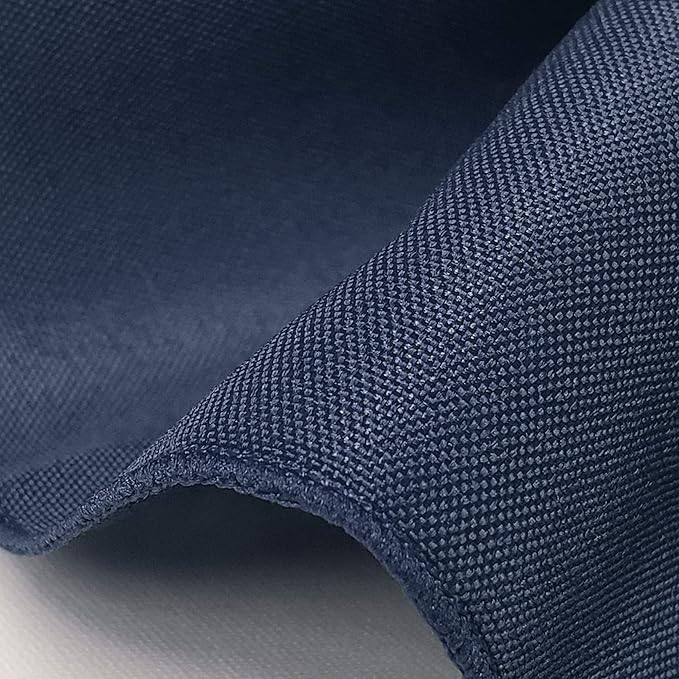 TableLinensforLess 17x17 Inch Polyester Cloth Napkins, Set of 6 (Dark Blue)