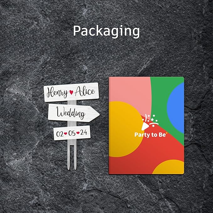 Personalized Rustic Wedding Cake Topper in Wood Custom Bride & Groom Names Initials Wedding Date Cake Decoration (Birch White)