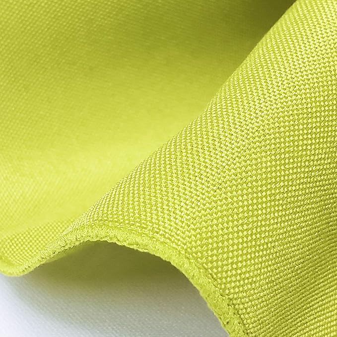 TableLinensforLess 17"x17" Polyester Cloth Napkins, Set of 12 (Green Apple) | Easy-Care, No-Iron Finish, Superior Color Retention, Machine Washable