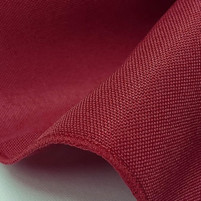 TableLinensforLess 17x17 Inch Polyester Cloth Napkins, Set of 12 (Maroon)