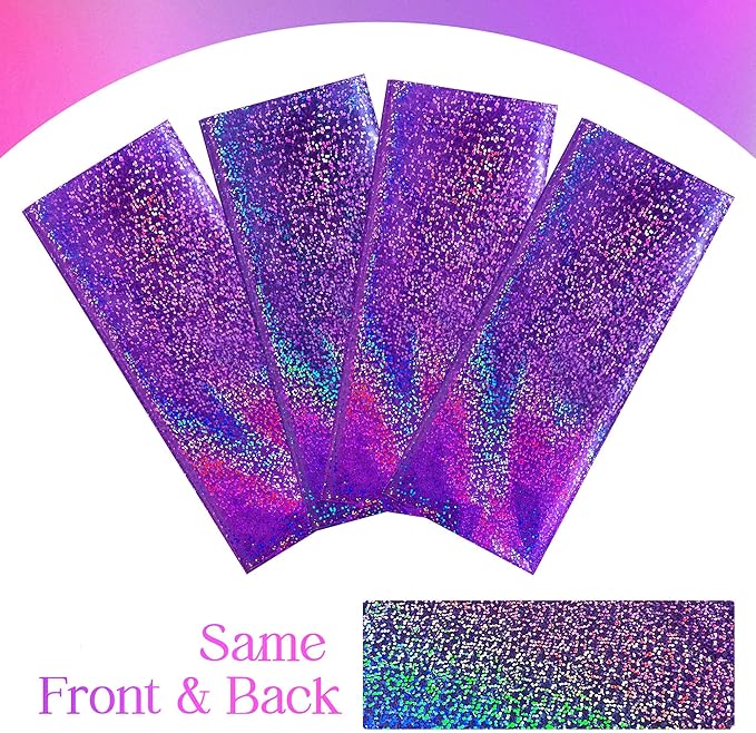 4 pcs Pink&Purple Holographic Party Tablecloths 40" x 108" Laser Sparkly Table Cloths Iridescence Foil Glitter Table Cover for Halloween Wedding Anniversary Baby Shower Birthday Party Supplies