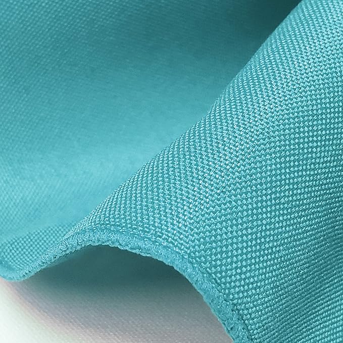 TableLinensforLess 17"x17" Polyester Cloth Napkins, Set of 6 (Caribbean Blue) | Easy-Care, No-Iron Finish, Superior Color Retention, Machine Washable