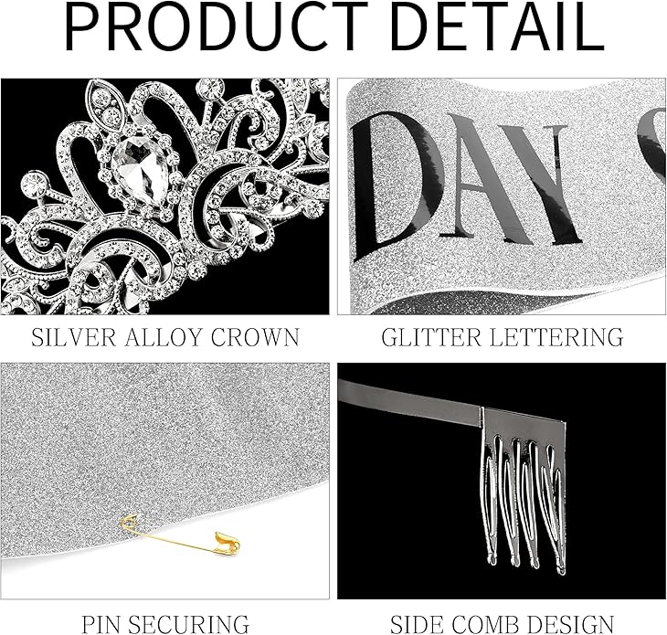 Gold Crown for Women Crystal Princess Tiaras Rhinestone Queen Headband Wedding Bridal Hair Accessories Birthday Prom Pageant Party Coming of Age Ceremony Photo Props