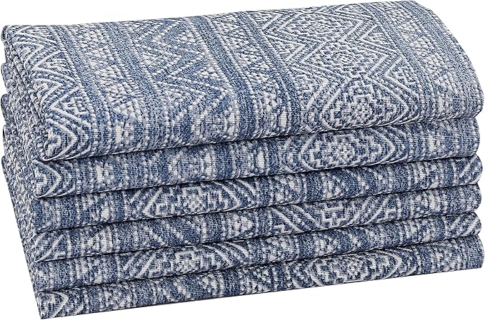 Ruvanti Cloth Napkins Set of 12, 18x18 Reusable, Cloth Washable, Soft & Durable Table Napkins, Polycotton Dinner Napkins for Parties, Christmas, Thanksgiving, Weddings -Rust Dark