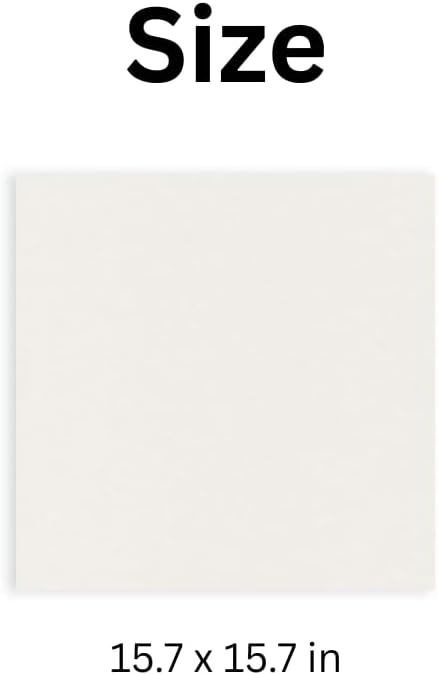 White Airlaid Napkins 15.7" x 15.7" (50 Pack) | Linen-Feel Disposable Dinner Napkins for Weddings, Restaurants, and Events | Soft, Absorbent, Cloth-Like Paper Napkins