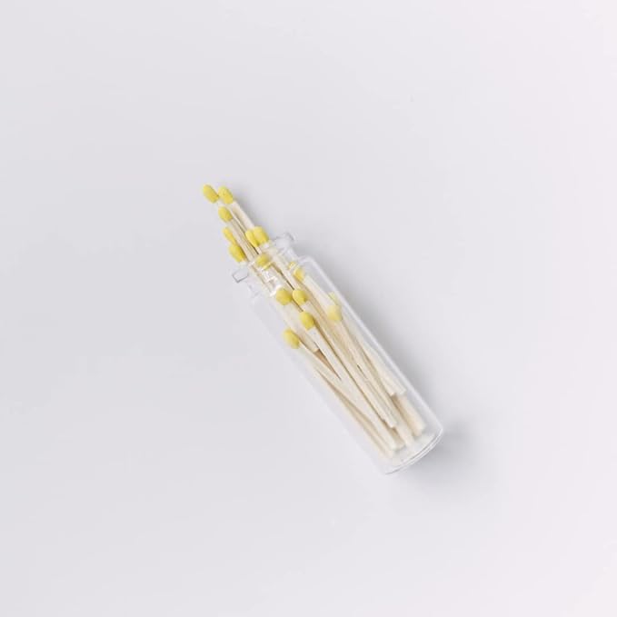 River Birch Decorative Matches in a Bottle with Striker - Cute & Colored Matches - 2 Bottles, Pineapple Tip, 40 Matches