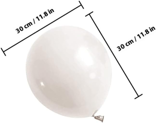 White Balloon Garland Kit DIY Arch Latex Balloons for Shower Wedding Party Decorations for Wall Window Door Hanging and Photo Props