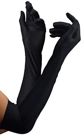 DRESHOW 1920s Great Gatsby Accessories for Women Flapper Headpiece Headband Gloves Costume Harlem Nights Accessories Set