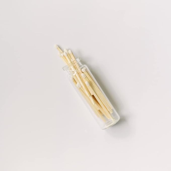 River Birch Matches in The Bottle with Striker - Decorative Home Matches with Glass Match Holder - Wooden Match Sticks - Set of 2 Bottles with Safety Matches - White Tip, 2 Inches, +40 Matches