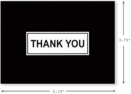 Hallmark Thank You Cards Assortment, Black and White Thanks (48 Cards with Envelopes for All Occasions)